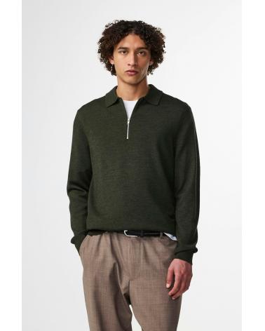 MAILLE POLO NN.07 SERGIO ZIPPÈ VERT MILITAIRE