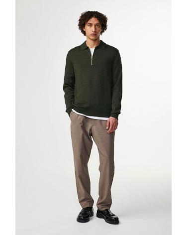 MAILLE POLO NN.07 SERGIO ZIPPÈ VERT MILITAIRE
