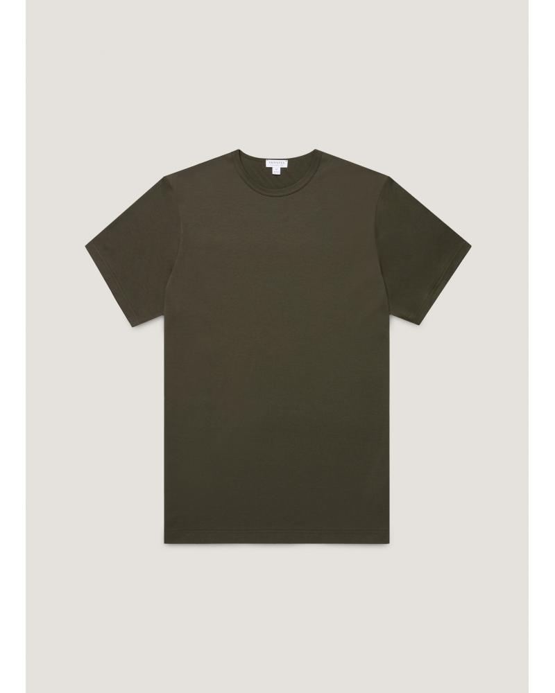 TEE SHIRT SUNSPEL CLASSIC T-SHIRT VERT MILITAIRE