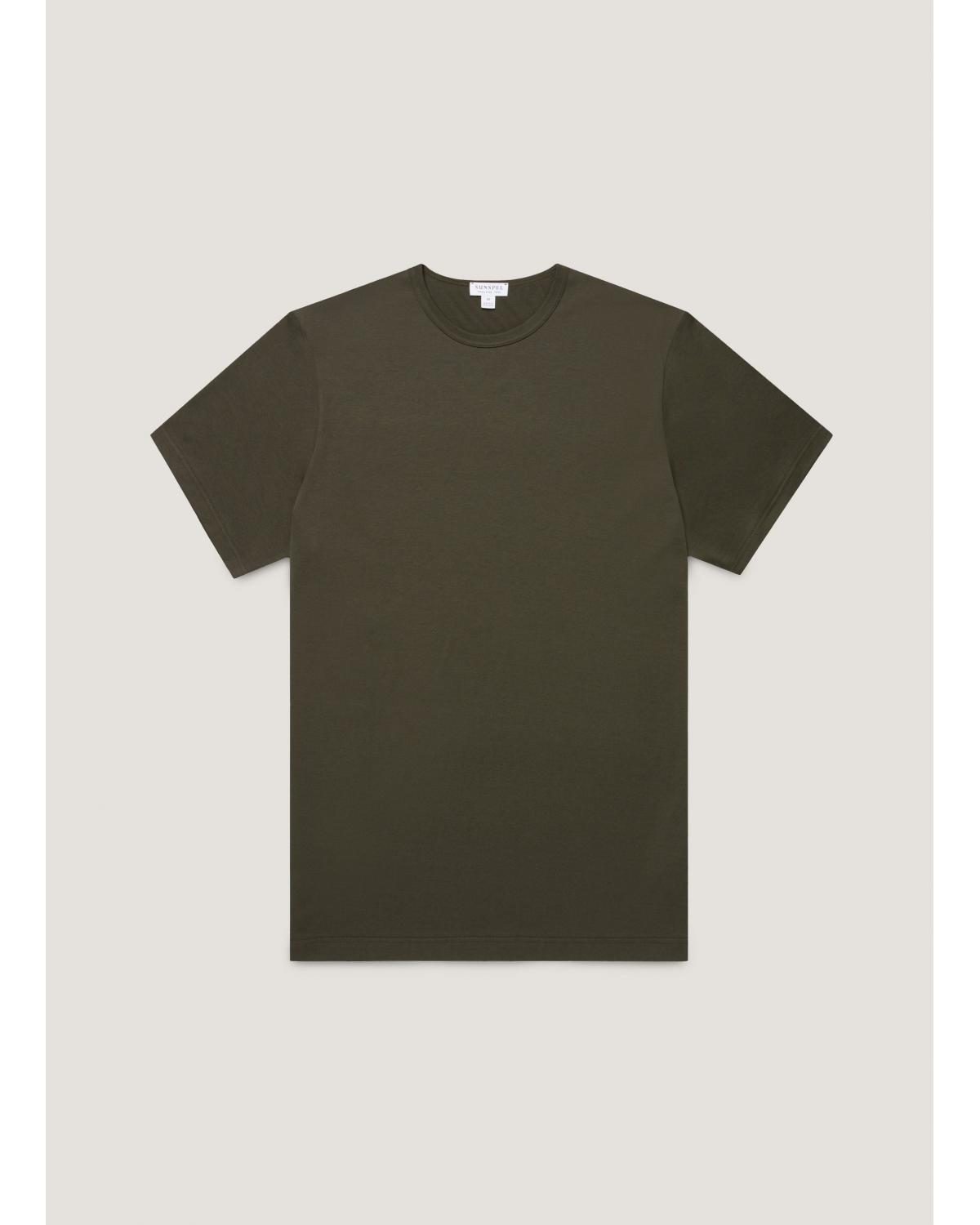 TEE SHIRT SUNSPEL CLASSIC T-SHIRT VERT MILITAIRE