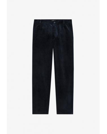 PANTALON A.P.C. LAWRENCE VELOURS COTELE MARINE