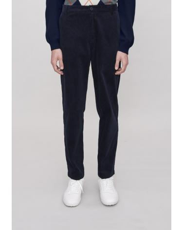 PANTALON A.P.C. LAWRENCE VELOURS COTELE MARINE