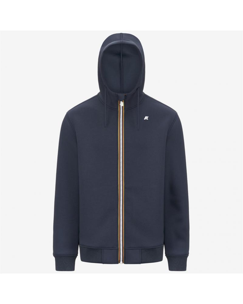 SWEAT K-WAY RAINER SPACER ZIPPÈ BLUE AIR FORCE