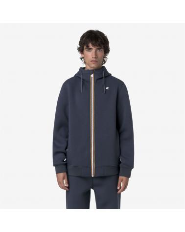 SWEAT K-WAY RAINER SPACER ZIPPÈ BLUE AIR FORCE