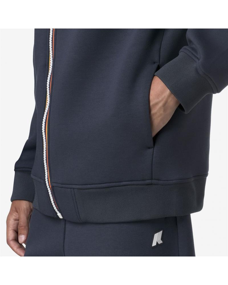 SWEAT K-WAY RAINER SPACER ZIPPÈ BLUE AIR FORCE