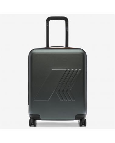 VALISE K-WAY EUDOXIE LOGO GREEN BLACK