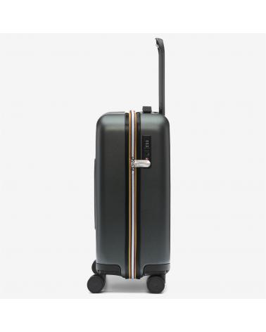 VALISE K-WAY EUDOXIE LOGO GREEN BLACK