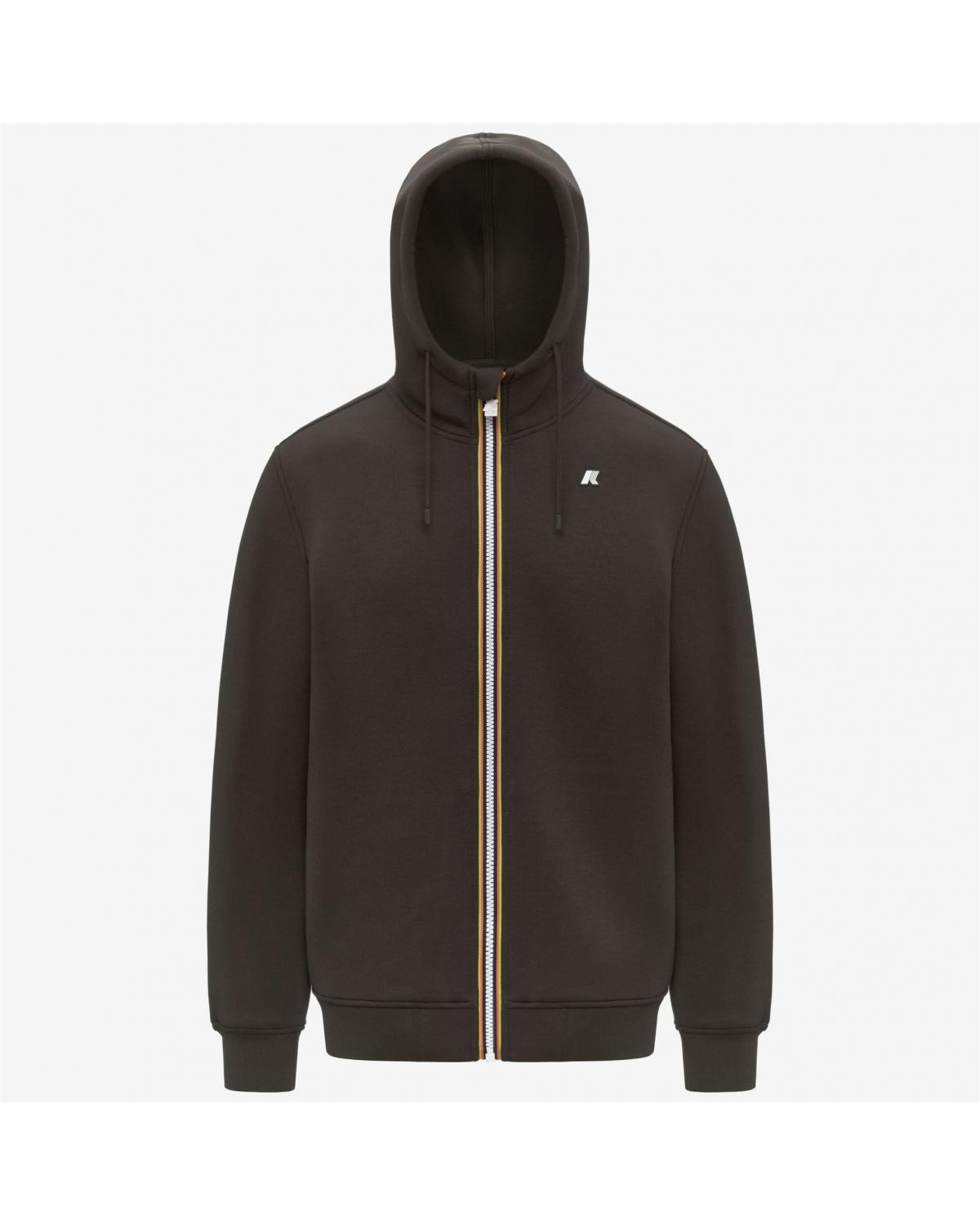 SWEAT K-WAY RAINER SPACER ZIPPÈ BLACK OLIVE