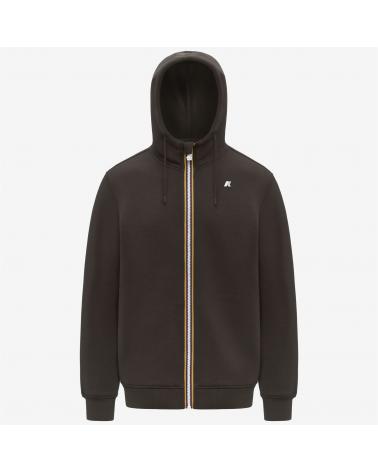 SWEAT K-WAY RAINER SPACER ZIPPÈ BLACK OLIVE