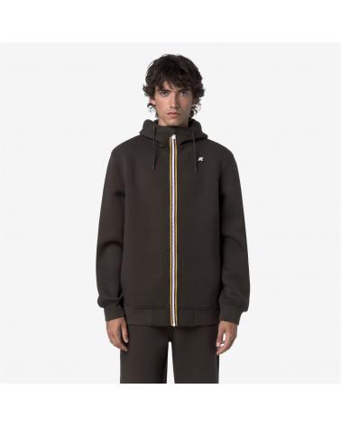 SWEAT K-WAY RAINER SPACER ZIPPÈ BLACK OLIVE