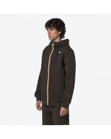 SWEAT K-WAY RAINER SPACER ZIPPÈ BLACK OLIVE