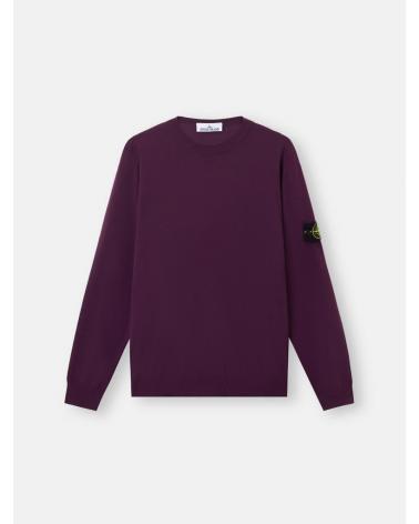 PULL STONE ISLAND COL ROND 5100071 C4  0017 BORDEAUX AMARANTH