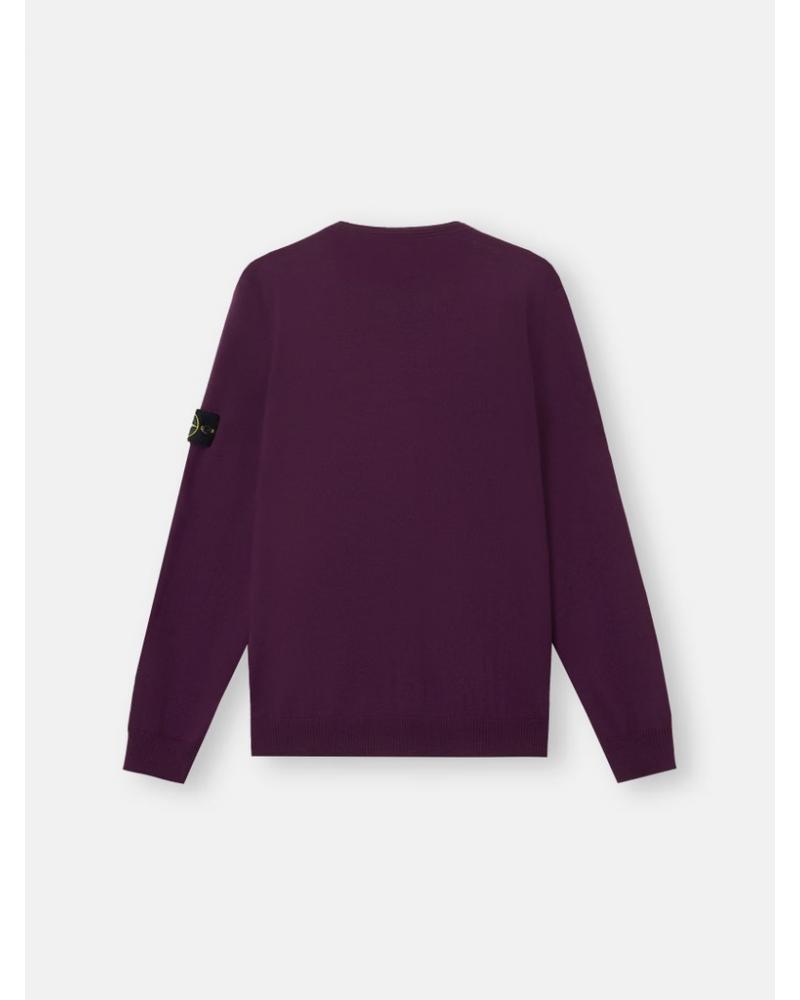 PULL STONE ISLAND COL ROND 5100071 C4  0017 BORDEAUX AMARANTH