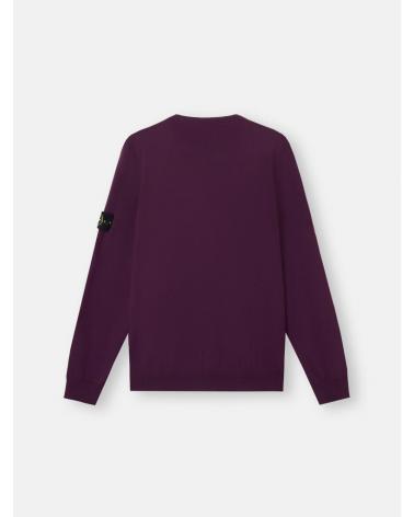 PULL STONE ISLAND COL ROND 5100071 C4  0017 BORDEAUX AMARANTH