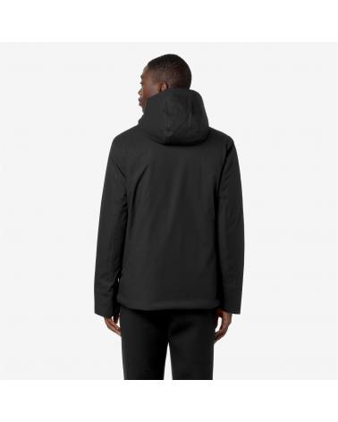 BLOUSON K-WAY JACKO TWILL MARMOTTA  BLACK -BLUE NOIR