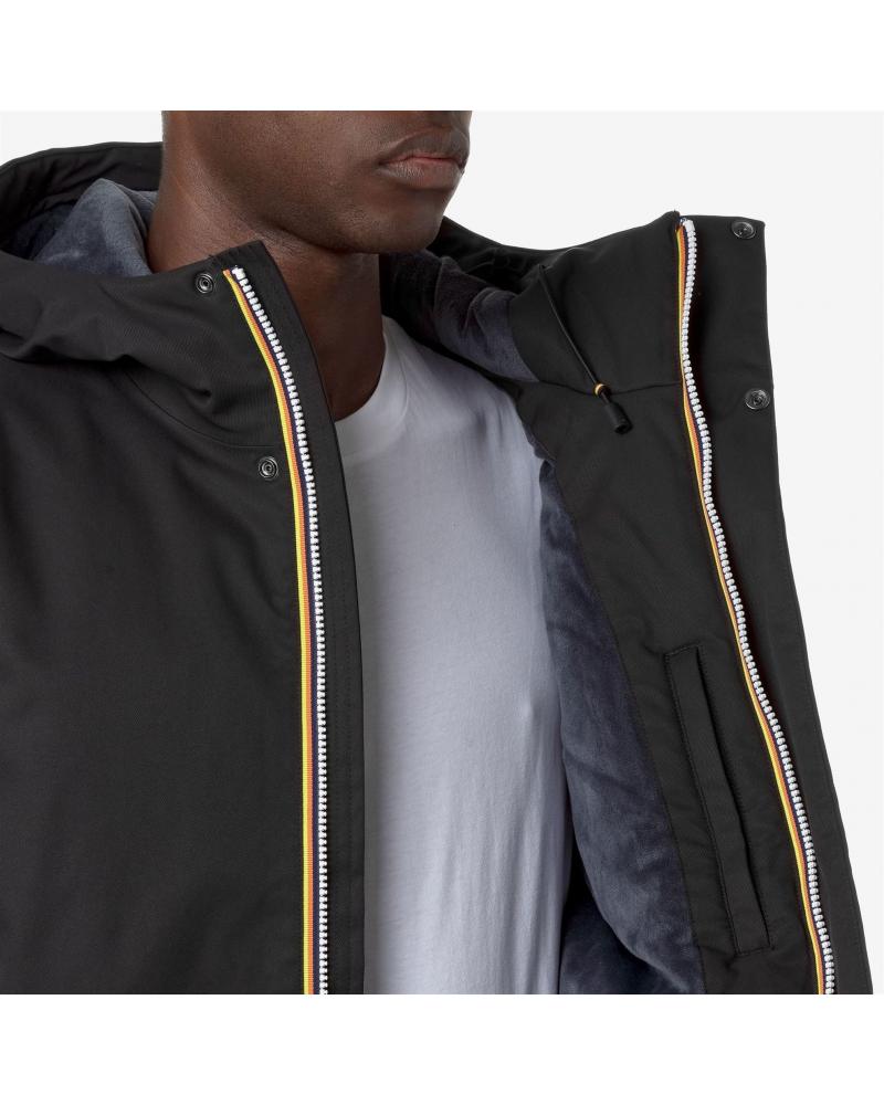 BLOUSON K-WAY JACKO TWILL MARMOTTA  BLACK -BLUE NOIR
