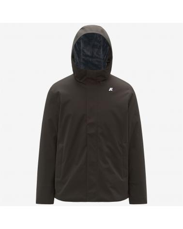 BLOUSON K-WAY JACKO TWILL MARMOTTA  BLACK -OLIVE BLUE BRONZE
