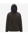 BLOUSON K-WAY JACKO TWILL MARMOTTA  BLACK -OLIVE BLUE BRONZE