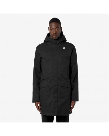 PARKA K-WAY  JARNO TWILL MARMOTTA -- BLACK-BLUE  NOIR