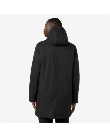 PARKA K-WAY  JARNO TWILL MARMOTTA -- BLACK-BLUE  NOIR
