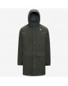 PARKA K-WAY  JARNO TWILL MARMOTTA --GREEN B BLUE VERT