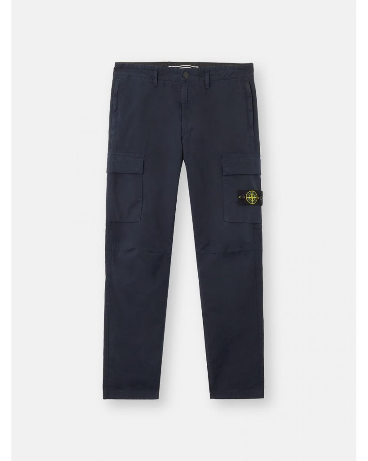 PANTALON STONE ISLAND 3100032 0020 SUPIMA COTTON TWILL  MARINE