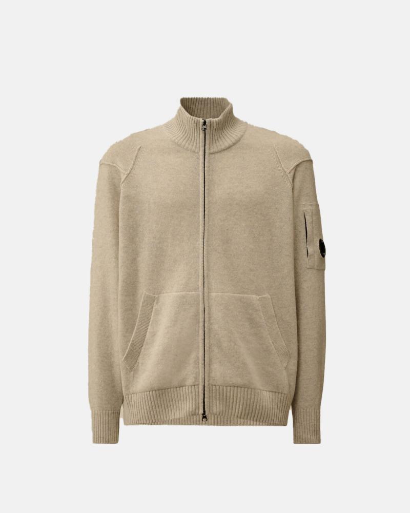 CARDIGAN C.P COMPANY  KN708 M13 GRIS CLAIR