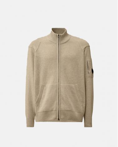 CARDIGAN C.P COMPANY  KN708 M13 GRIS CLAIR