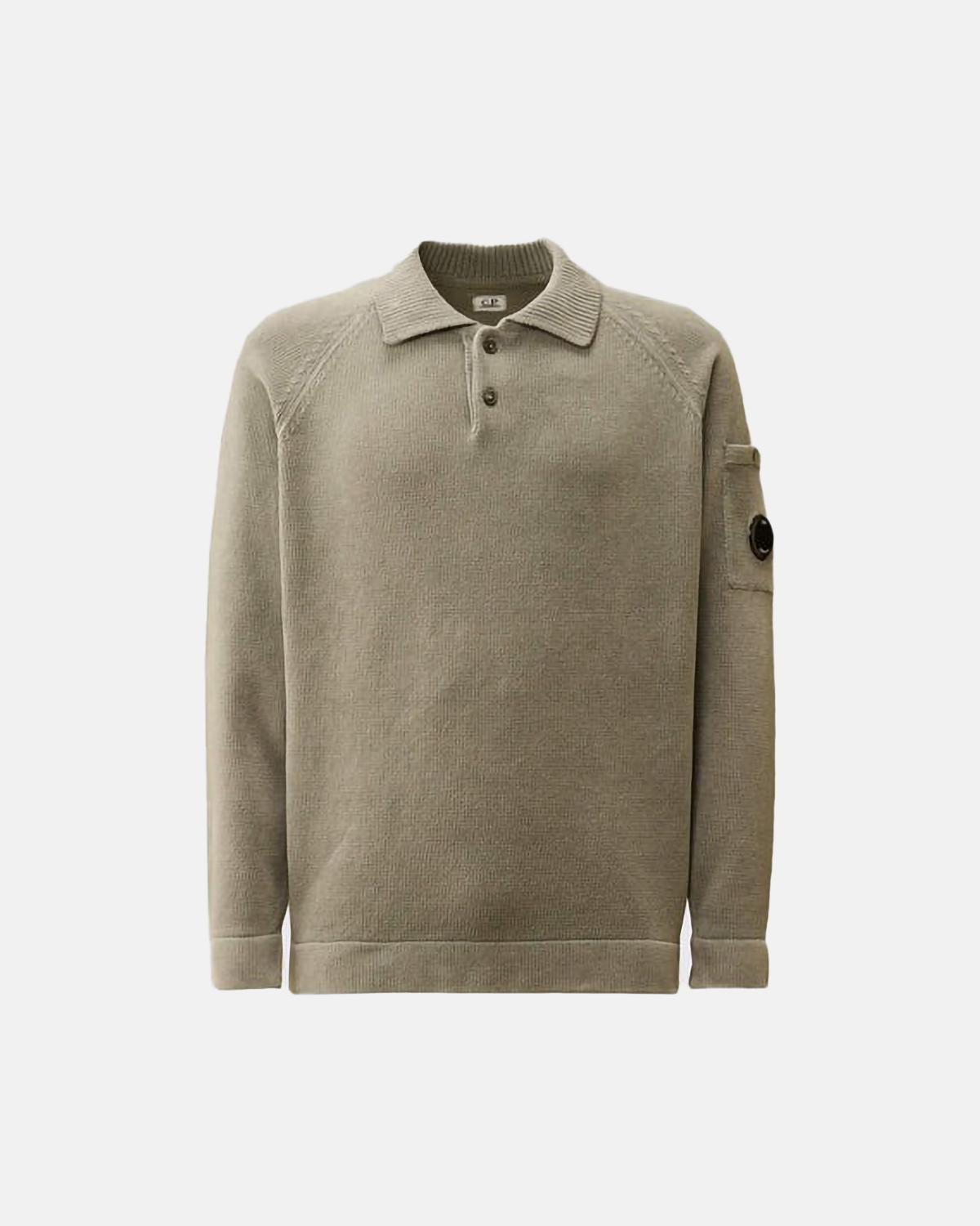 PULL POLO C.PCOMPANY MKN021 356 VERT MOUSSE