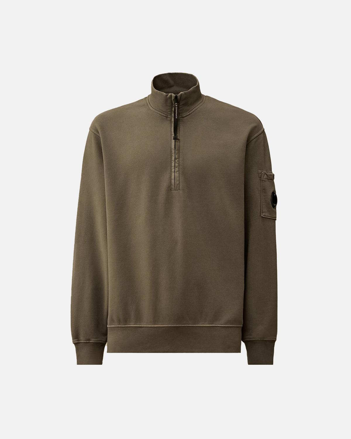 SWEAT C.P COMPANY POLO COLLAR SS145A 921 GRIS