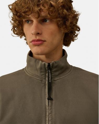 SWEAT C.P COMPANY POLO COLLAR SS145A 921 GRIS