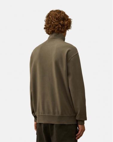 SWEAT C.P COMPANY POLO COLLAR SS145A 921 GRIS