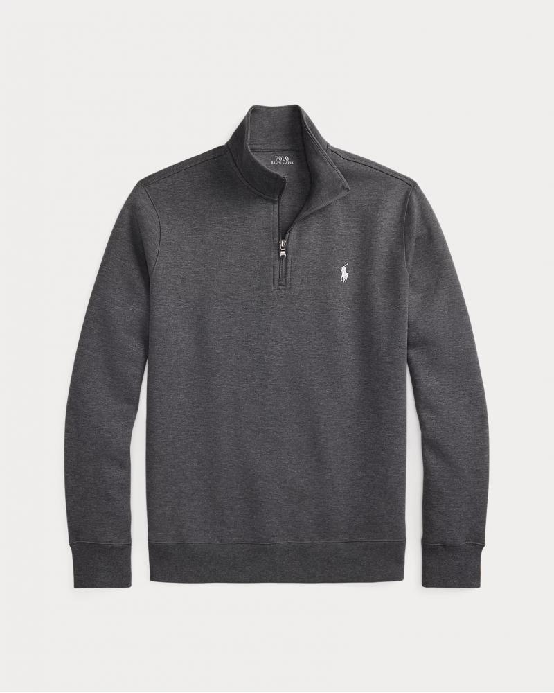 SWEAT DEMI ZIP RALPH LAUREN GRIS