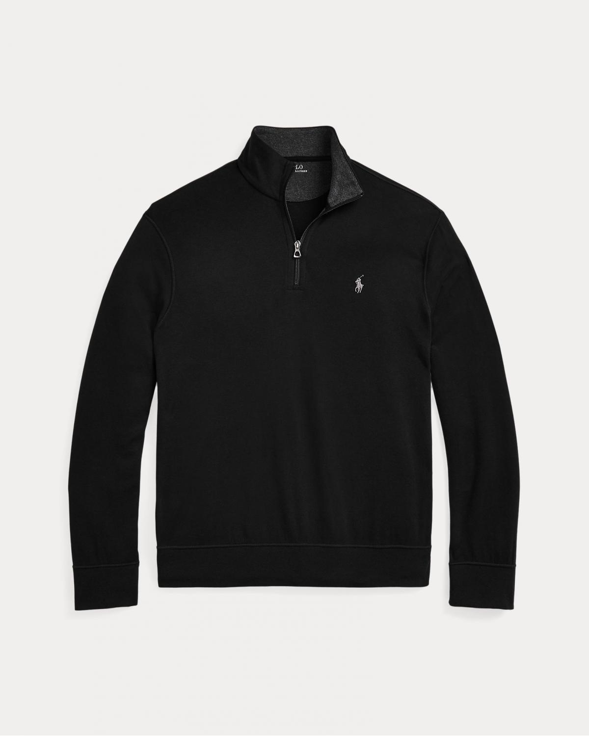 SWEAT DEMI ZIP RALPH LAUREN NOIR