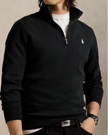 SWEAT DEMI ZIP RALPH LAUREN NOIR