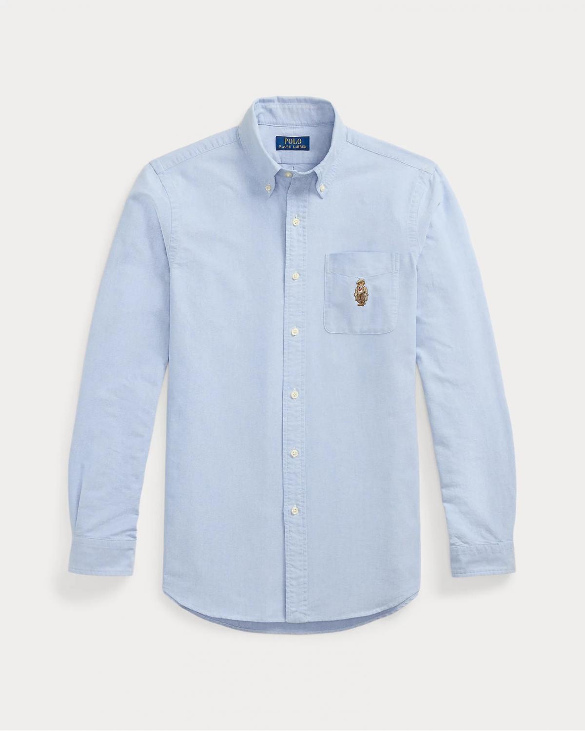 CHEMISE RALPH LAUREN BEAR OXFORD CIEL 
