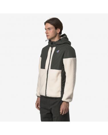 BLOUSON K-WAY SAMSON 4.0 ORSETTO Green Black-Ecru KAKI-UNISEX