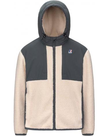 BLOUSON K-WAY SAMSON 4.0 ORSETTO Grey shadow Ecru- GRIS