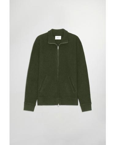 GILET FULL ZIP NN.07 VERT MILITAIRE