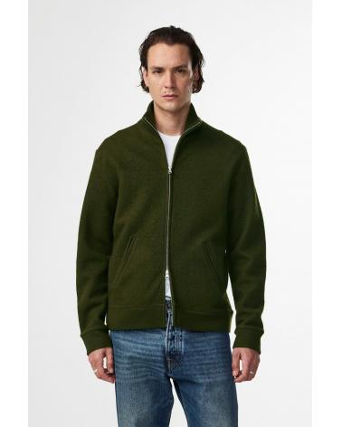 GILET FULL ZIP NN.07 VERT MILITAIRE