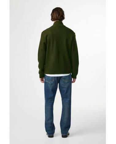 GILET FULL ZIP NN.07 VERT MILITAIRE
