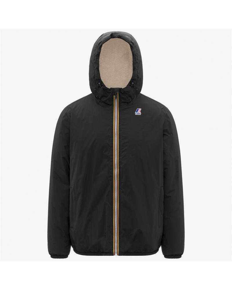 BLOUSON K-WAY LE VRAI 4.0 ORSETTO BLACK NOIR