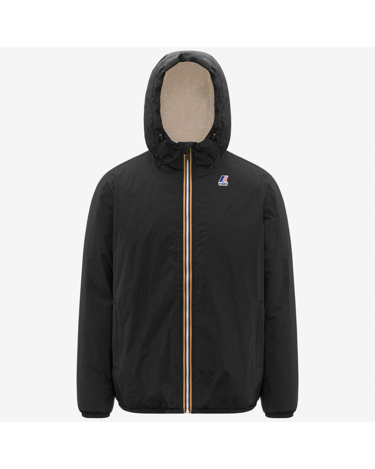 BLOUSON K-WAY LE VRAI 4.0 ORSETTO BLACK NOIR