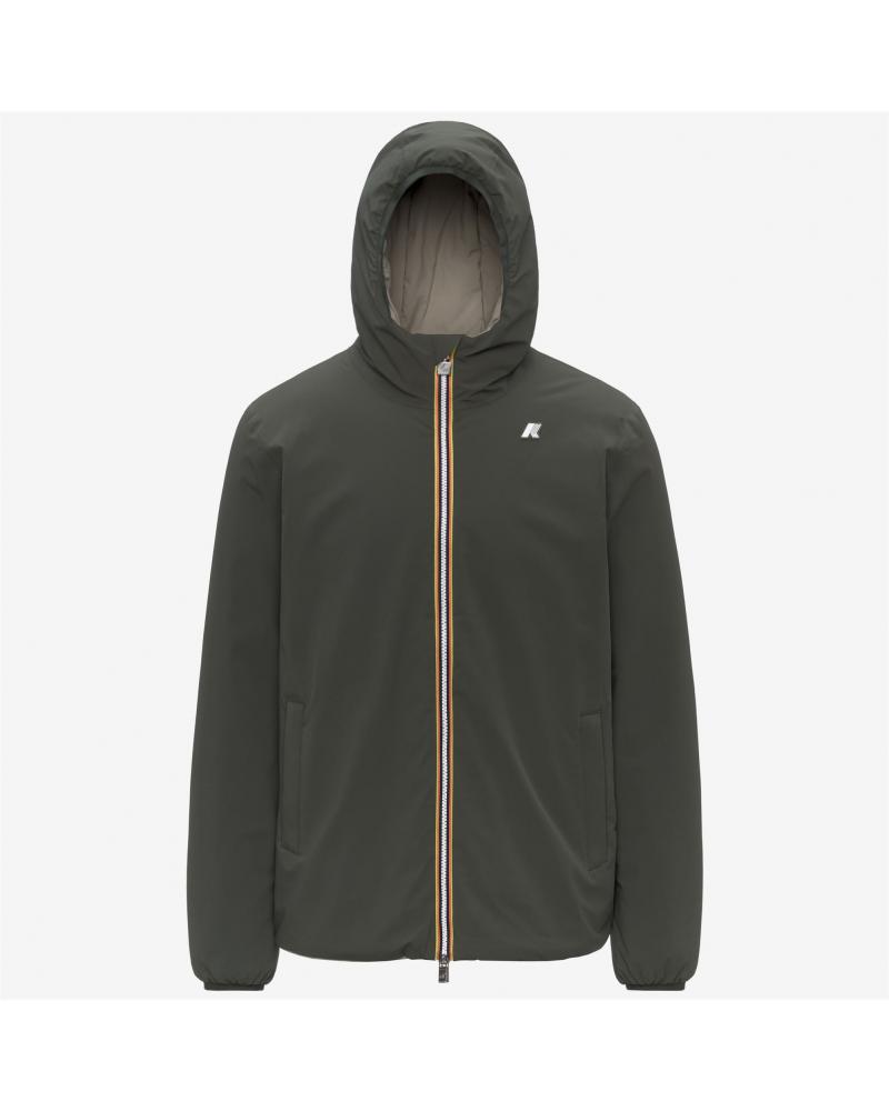 BLOUSON K-WAY JACK ST WARM DOUBLE GREEN/ OAK -VERT BEIGE