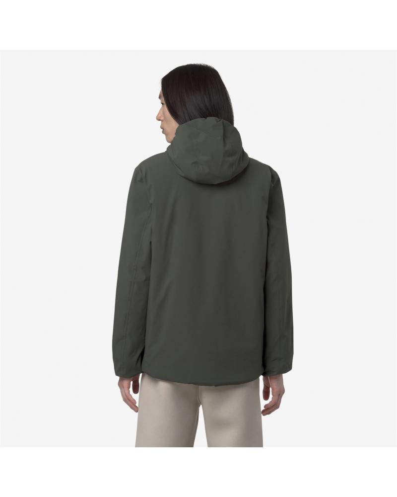 BLOUSON K-WAY JACK ST WARM DOUBLE GREEN/ OAK -VERT BEIGE