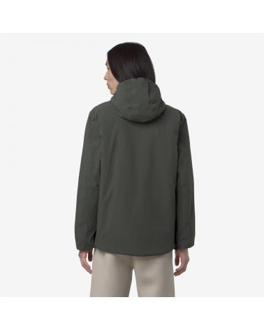 BLOUSON K-WAY JACK ST WARM DOUBLE GREEN/ OAK -VERT BEIGE
