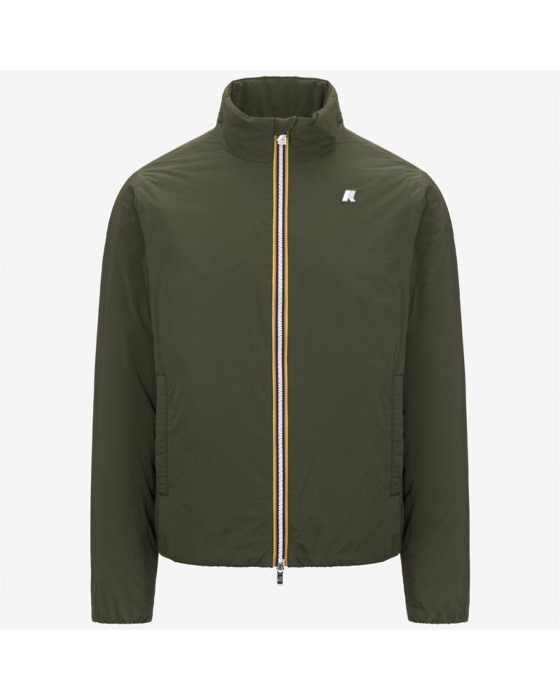 BLOUSON K-WAY VALENTINE PLAIN WARM GREEN /BLACK