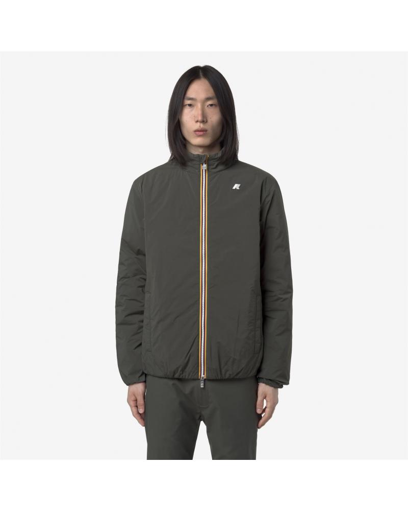 BLOUSON K-WAY VALENTINE PLAIN WARM GREEN /BLACK