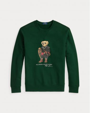 SWEAT RALPH LAUREN MOLLETON BEAR VERT