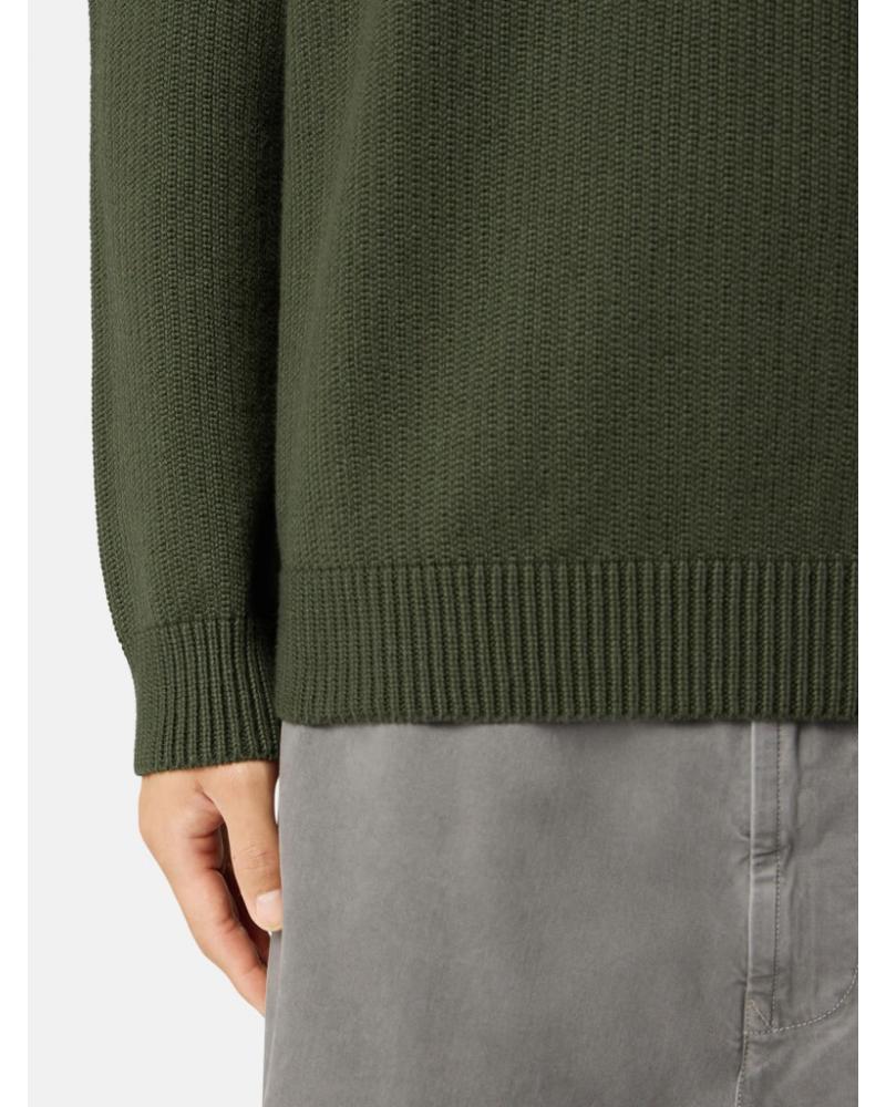 PULL COL ROND STONE ISLAND 5100049 0054 VERT MILITAIRE